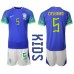 Brazilië Casemiro #5 Babykleding Uitshirt Kinderen WK 2022 Korte Mouwen (+ korte broeken)